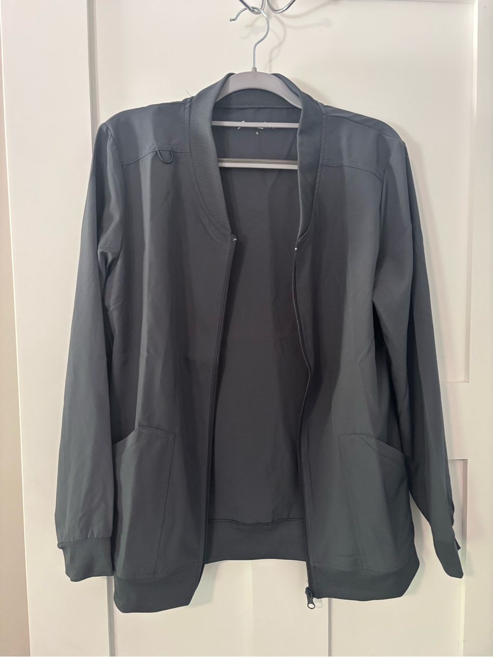 Charcoal Grey Zip Up Jacket